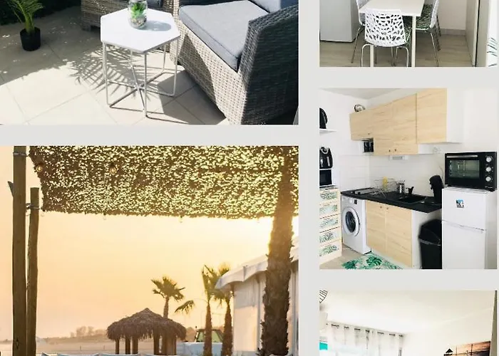 Cosy Et Moderne Au Couchant Situe 150m De La -avec Parking Gratuit Prive - 25m2 - Climatise - Balcon - Wifi Gratuit * La Grande-Motte